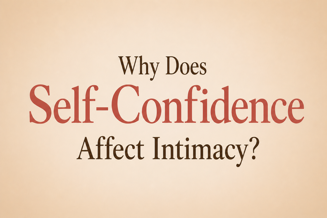 A woman standing in soft, warm light with a calm, confident expression, representing self-acceptance and the connection between confidence and intimacy