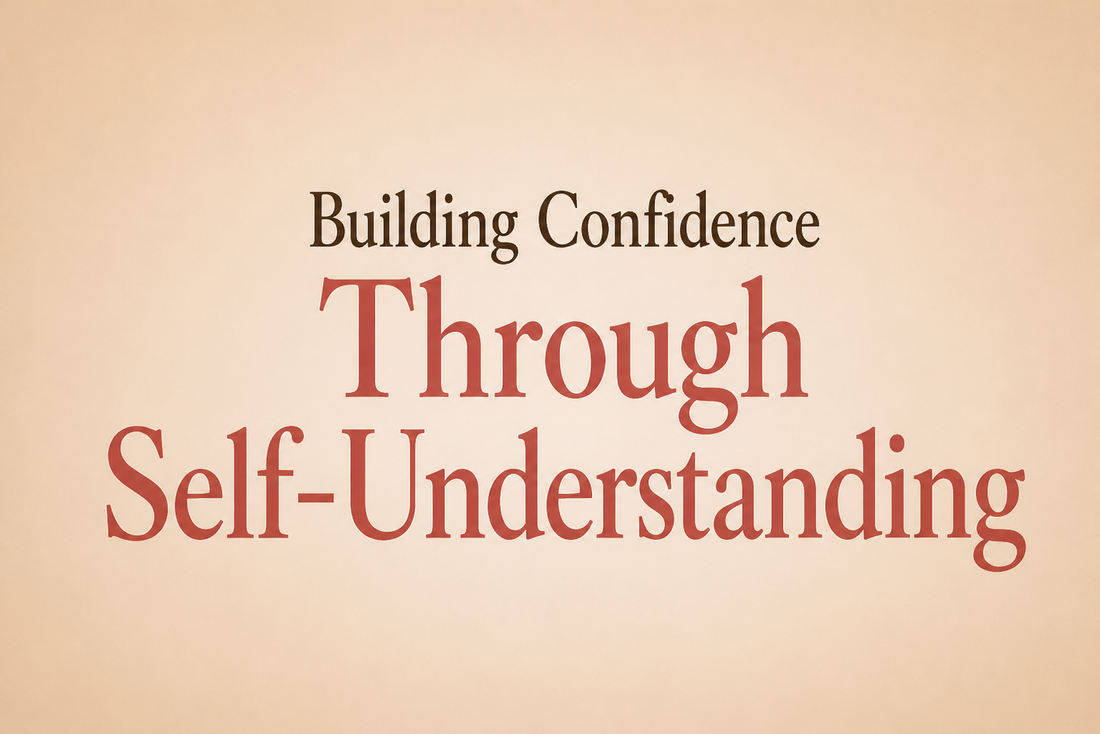 A woman journalling in a calm, warm space, representing self-reflection, self-understanding and the quiet process of building inner confidence