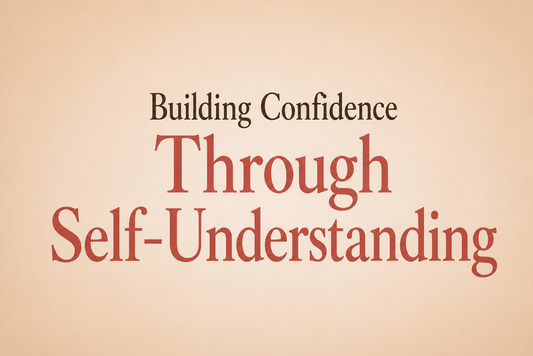 A woman journalling in a calm, warm space, representing self-reflection, self-understanding and the quiet process of building inner confidence