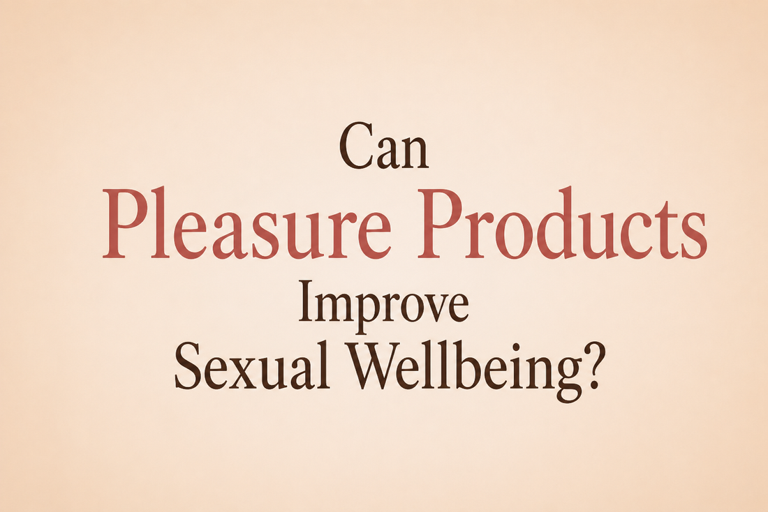 A curated flat-lay of beginner-friendly intimate wellness products in warm, neutral tones, representing informed and confident product exploration