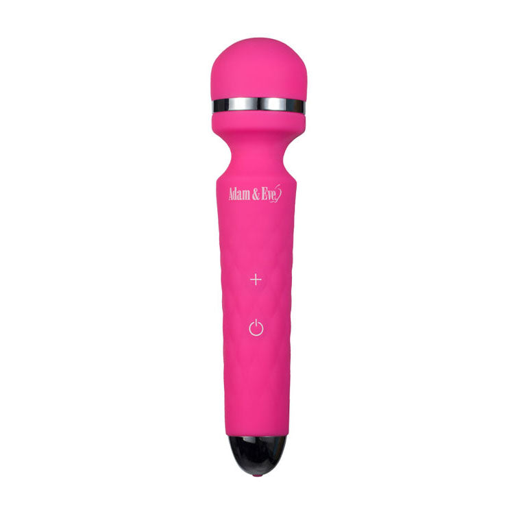 Adam & Eve Peak Wand Massager - Pink 19.1 cm USB Rechargeable Massager Wand