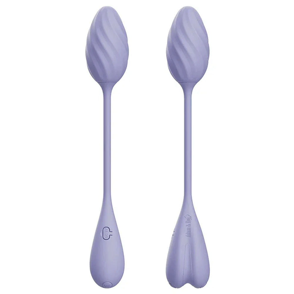 Adam & Eve SPIRAL LOVE Wearable Egg - Purple USB Rechargeable Wearable Vibrating Egg with Wireless Remote