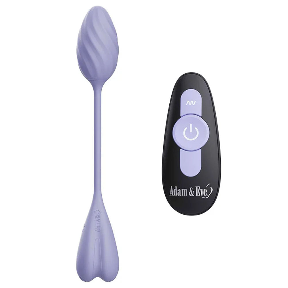 Adam & Eve SPIRAL LOVE Wearable Egg - Purple USB Rechargeable Wearable Vibrating Egg with Wireless Remote